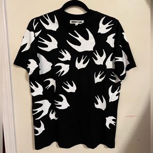 McQ Alexander McQueen Women's Short Sleeves Cotton T-Shirt Size S black NWT